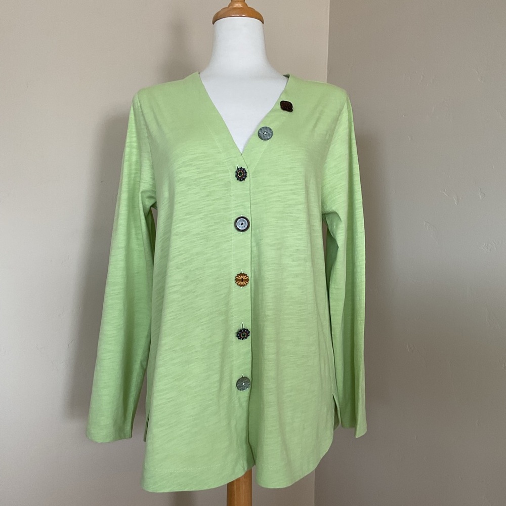 Soft Surroundings Top Cardigan Button Detailed Size M